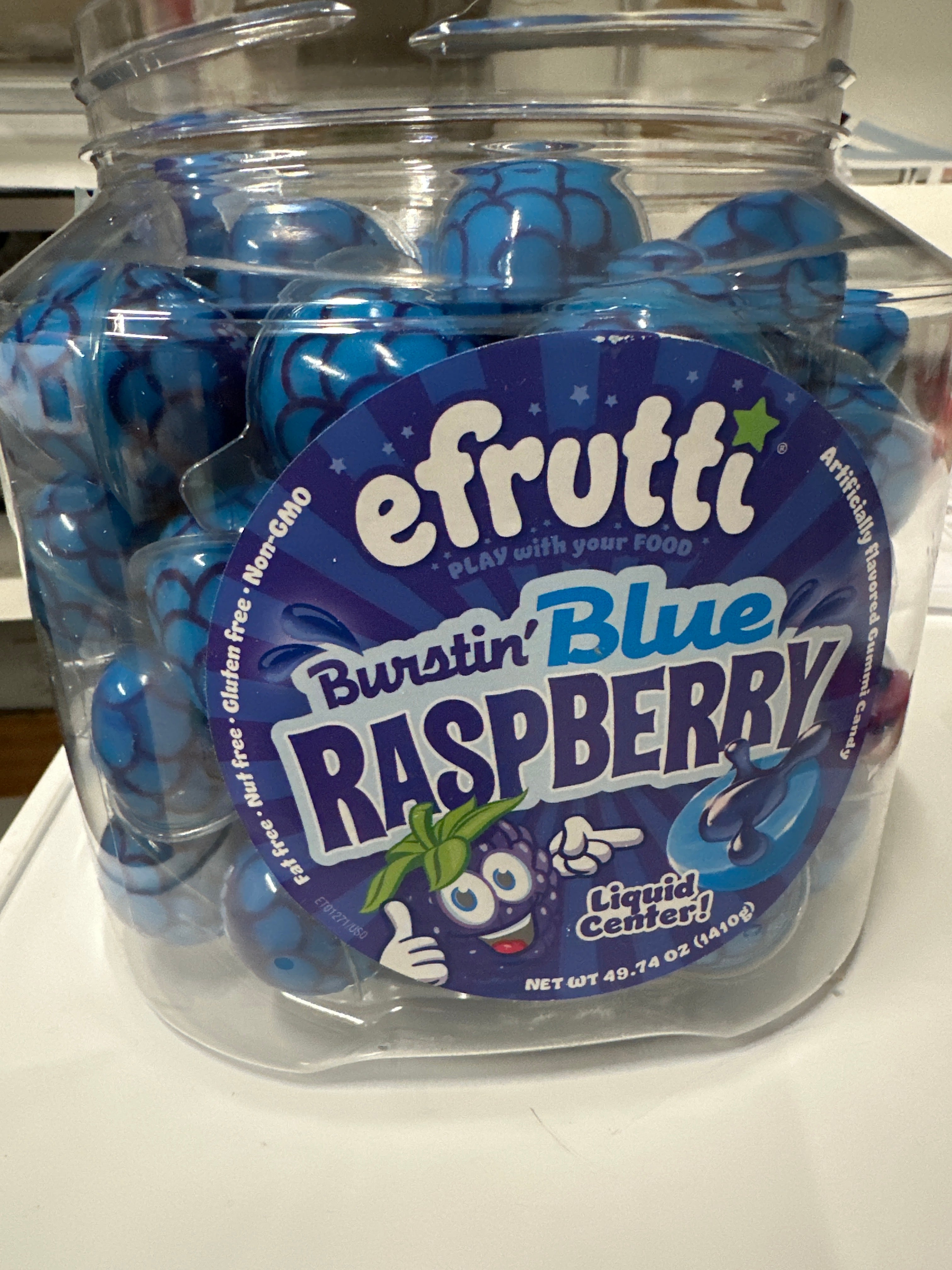 efrutti Burstin Blue Raspberry Liquid Center