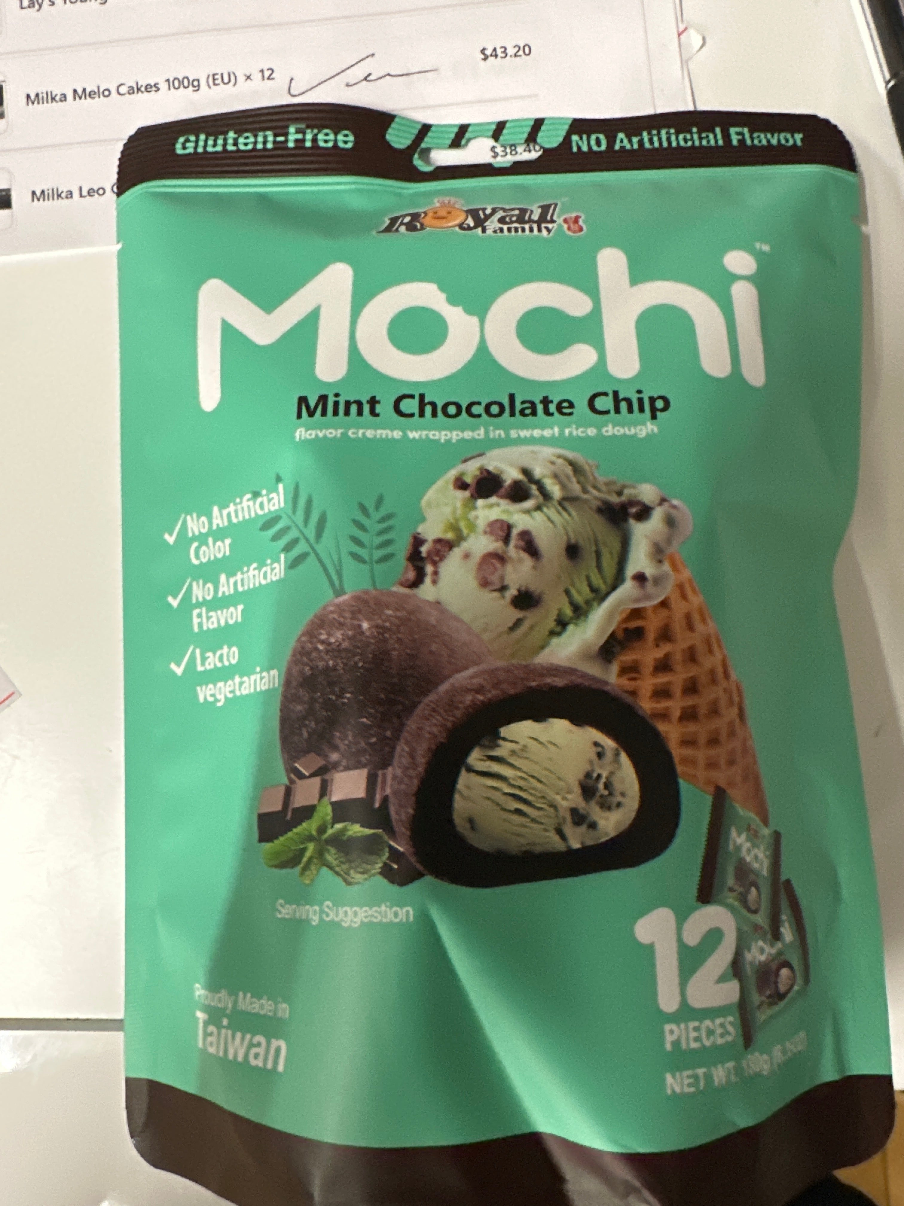 Royal Family Mint Choco Mochi 180g