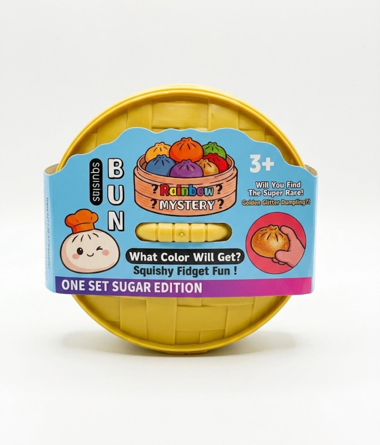Rainbow Mystery Squishy Bun