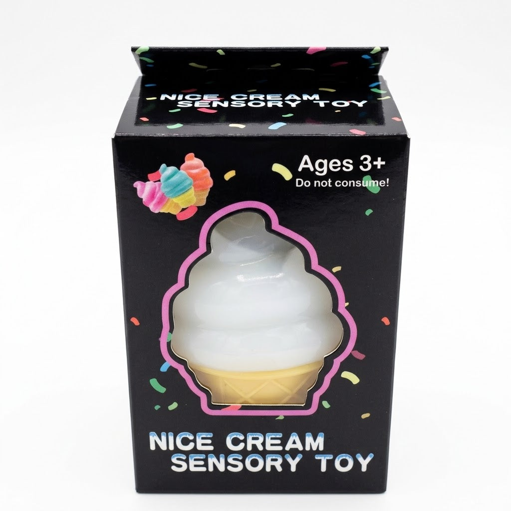 Nice Cream Sensory Toy – Ice Cream Cone Squishy Fidget