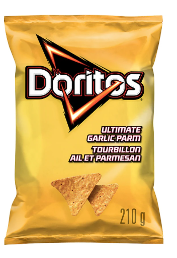 Doritos Ultimate Garlic Parm Tortilla Chips 210g