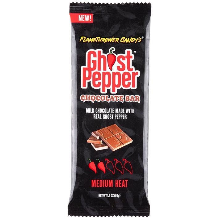 FLAMETHROWER CANDY’S’ GHOST PEPPER CHOCOLATE BAR