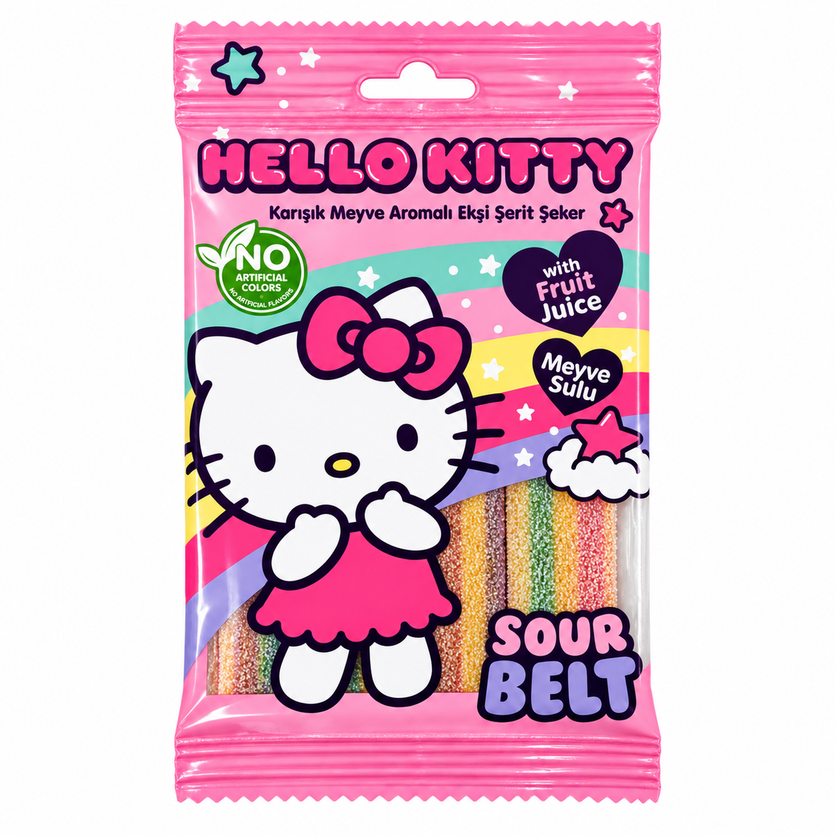 Hello Kitty Sour Belt Gummy 80g