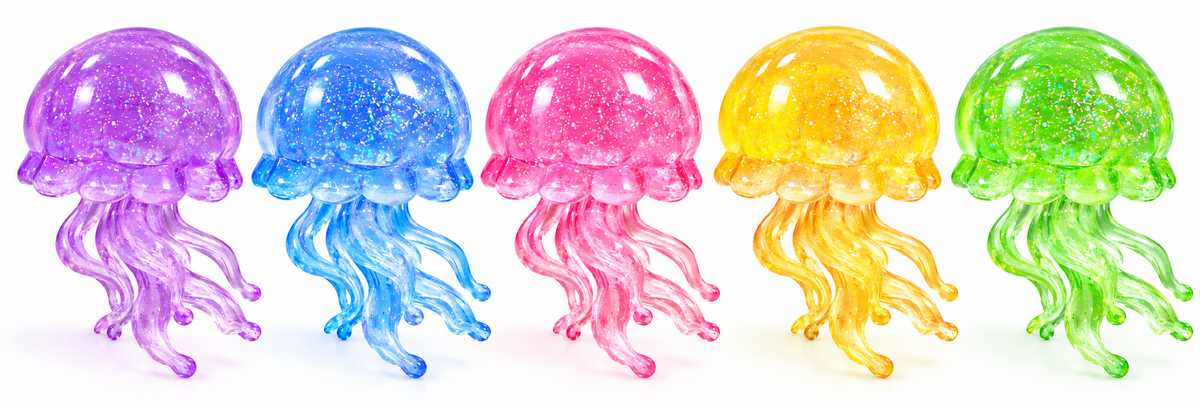 Jellyfish Squishy Stress Ball – Slow-Rise Sensory Fidget Toy