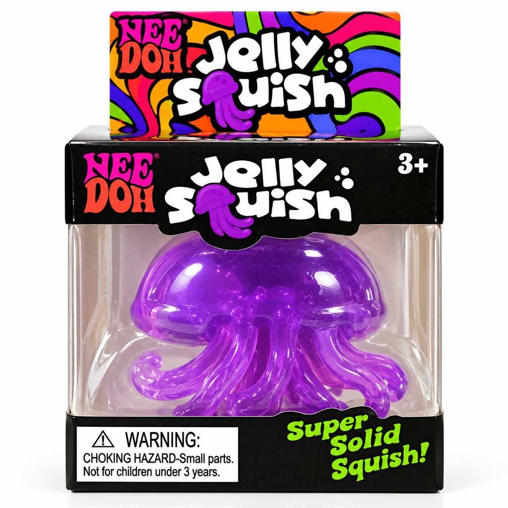 Needoh JELLYFISH OCTOPUS MALTOSE SQUISHY STRESS TOY: PURPLE