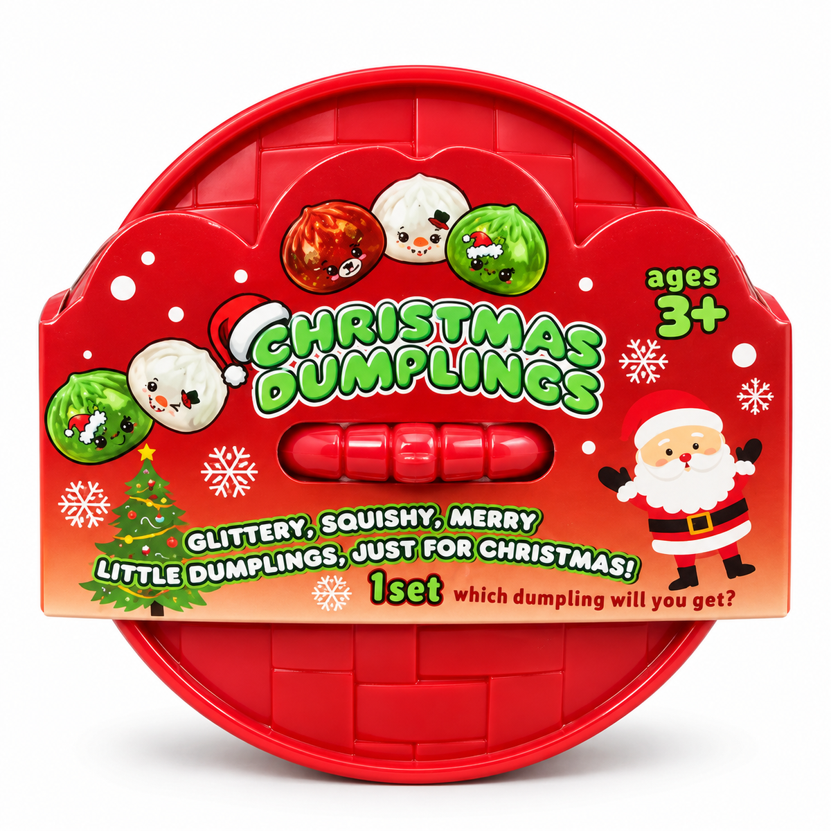 Christmas Mystery Glitter Dumpling Squishy – Holiday Sensory