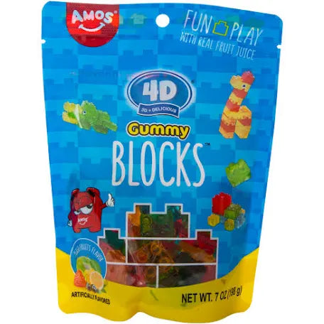 Amos 4D gummy building blocks