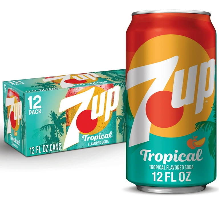 7up Tropical flavored soda 355ml