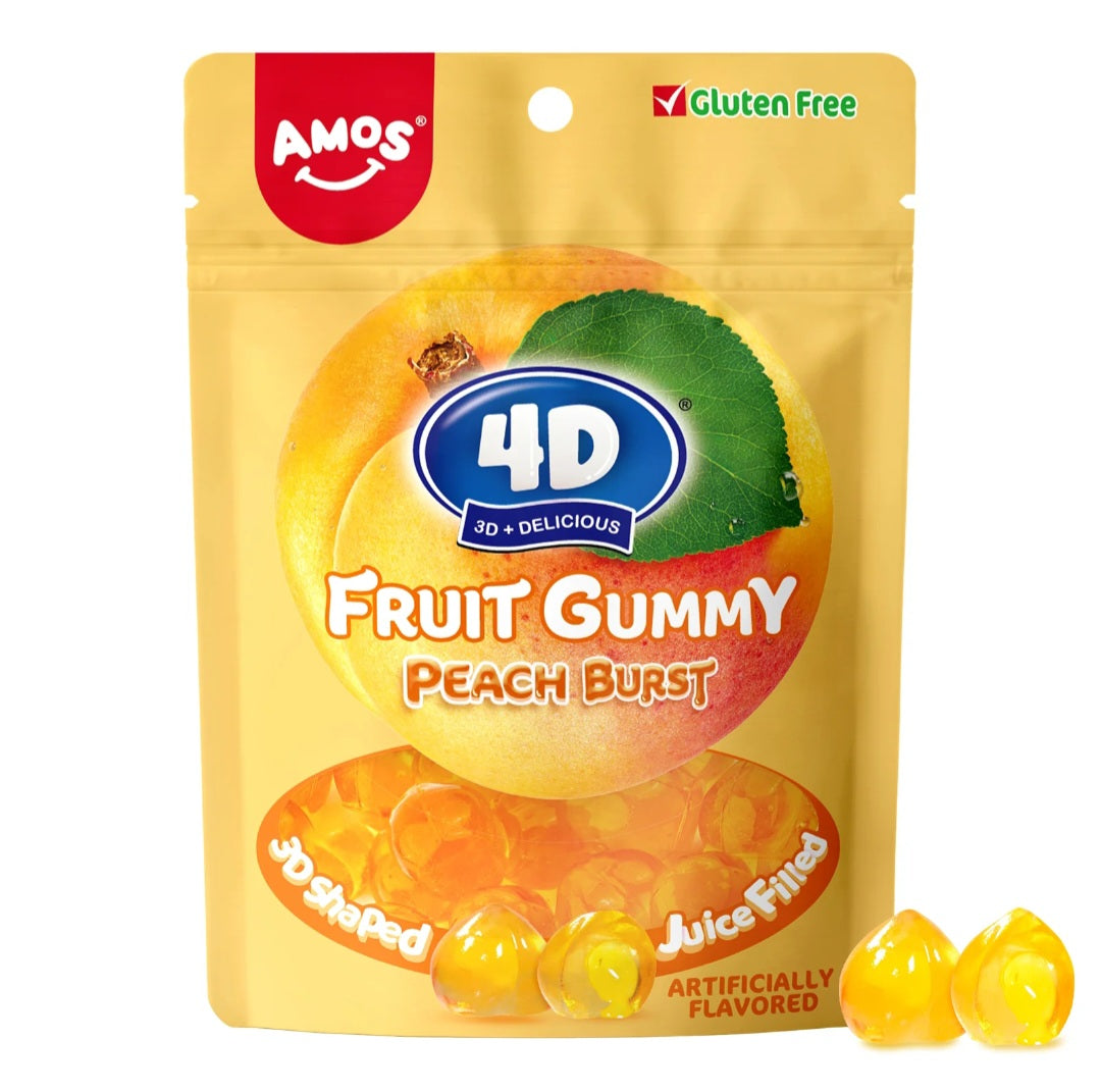 Amos 4D Fruit Gummy Peach Burst