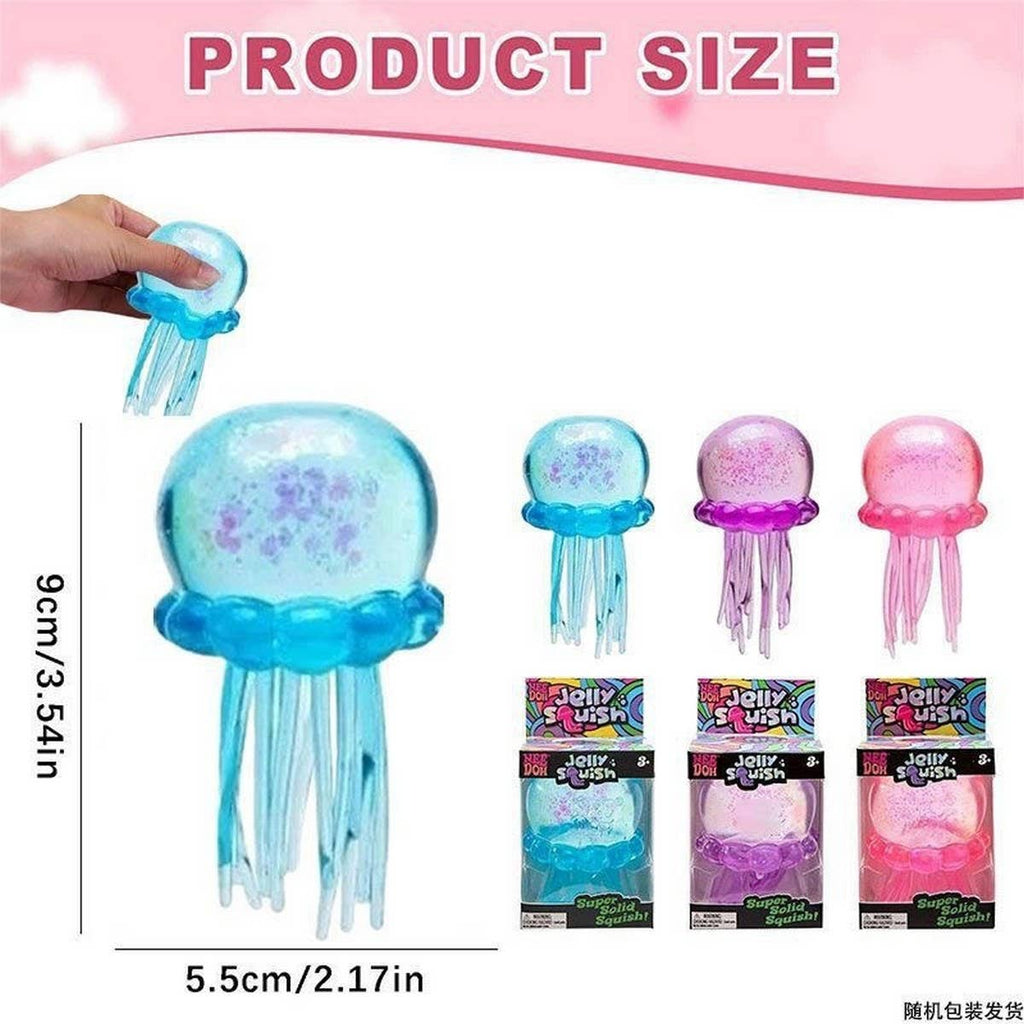 CWMM14324_TPR JELLYFISH OCTOPUS MALTOSE SQUISHY STRESS TOY: BLUE / (OS) 1