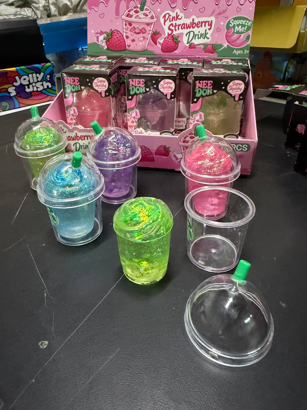 Glitter MINI Drink Starbuck Cup Squishy Toy –  Soft Mini