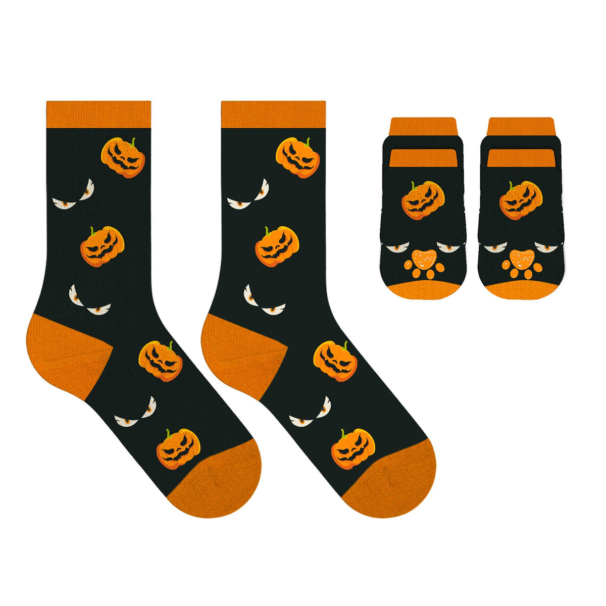 PET & OWNER HALLOWEN SOCKS WITH FREE DISPLAY (24-PAIRS)
