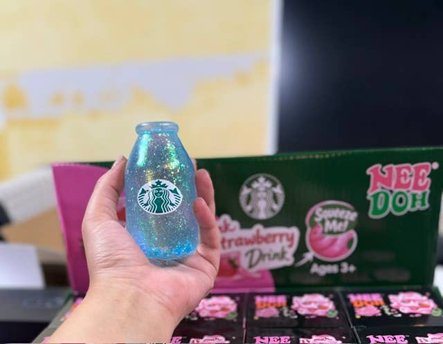 Glitter Drink Starbucks Silicone Cola Bottle Squish