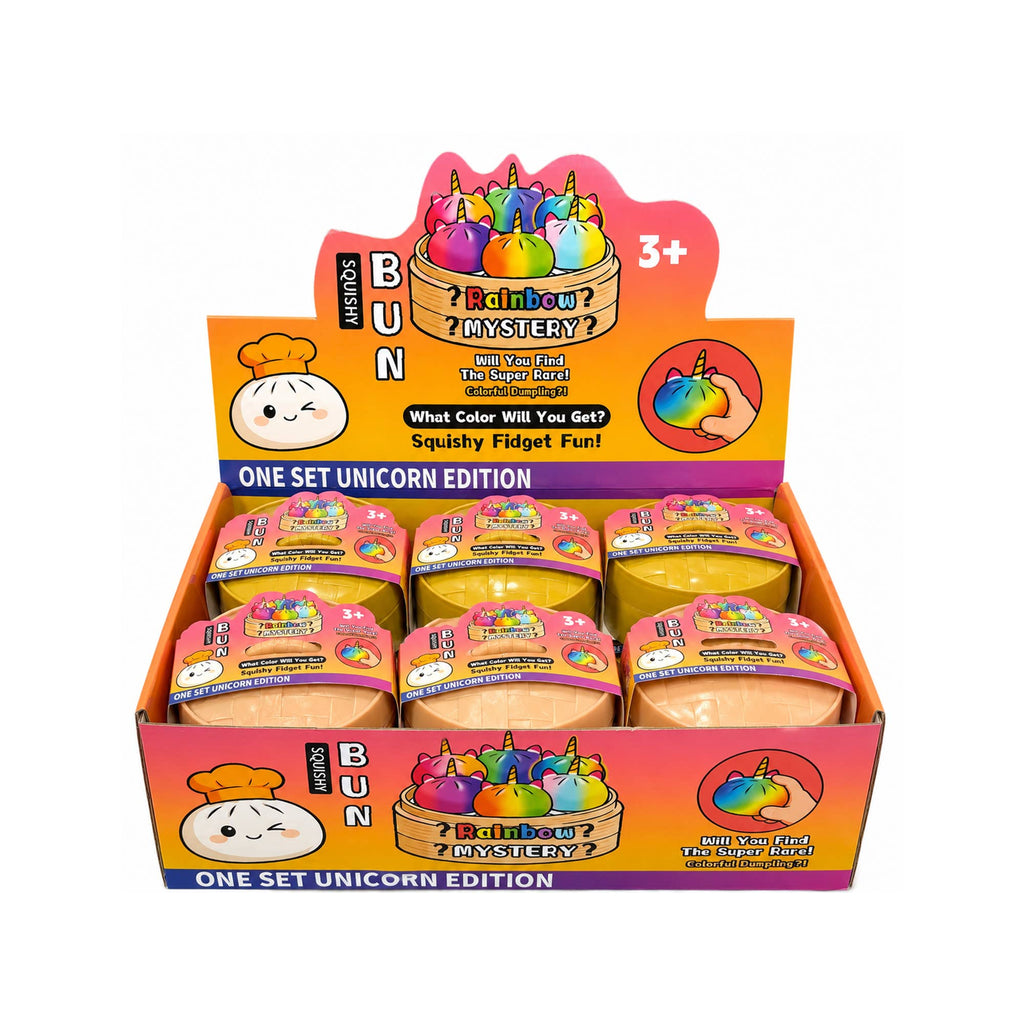 Unicorn Squishy Mystery Dumpling Display - Stress-Relief Toy
