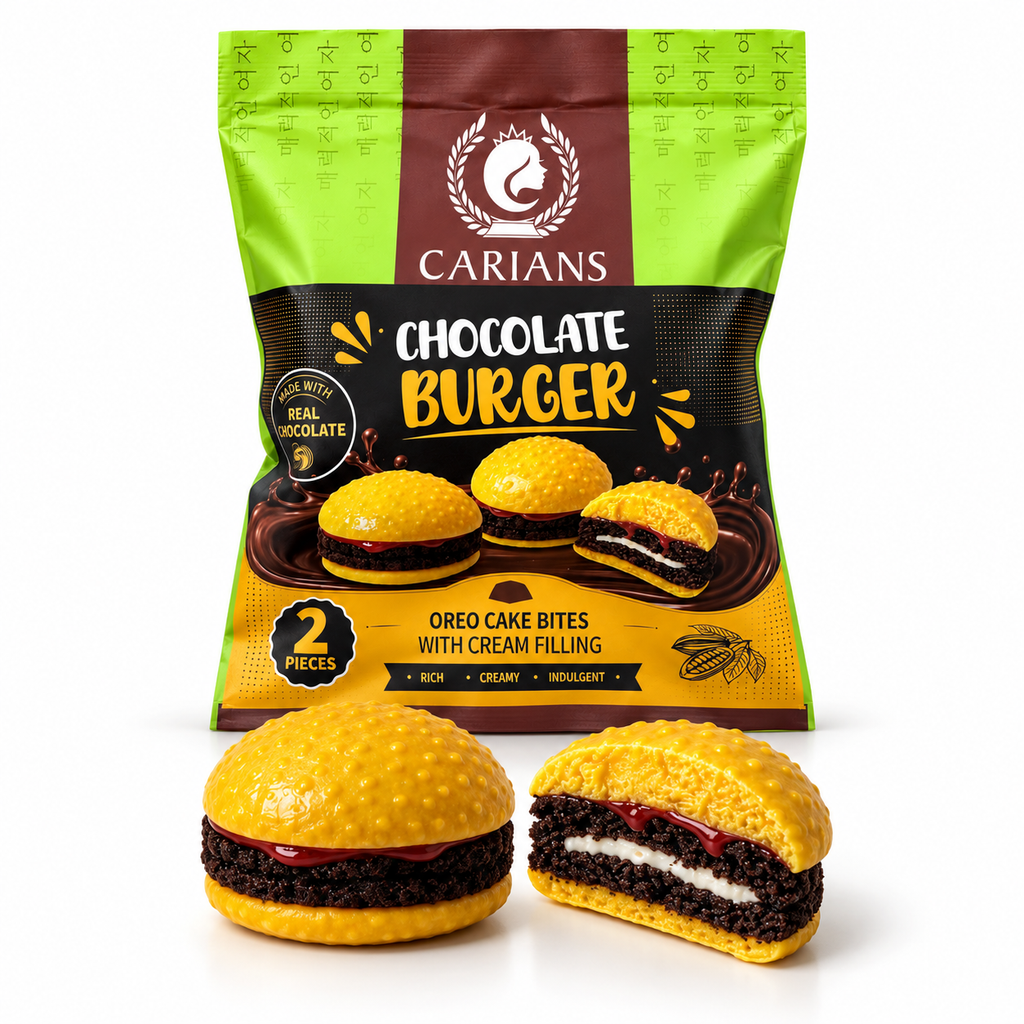Chocolate Burger – Oreo Cake Bites with Cream Filling, 2 Pieces: Default Title