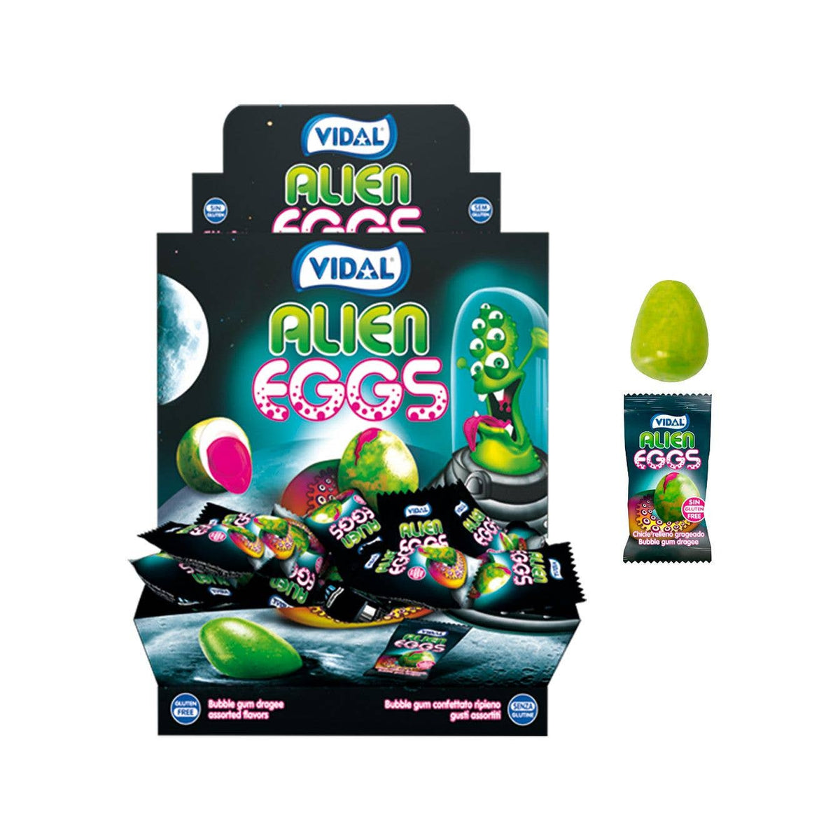 Vidal Alien Eggs Gum Balls (UK)