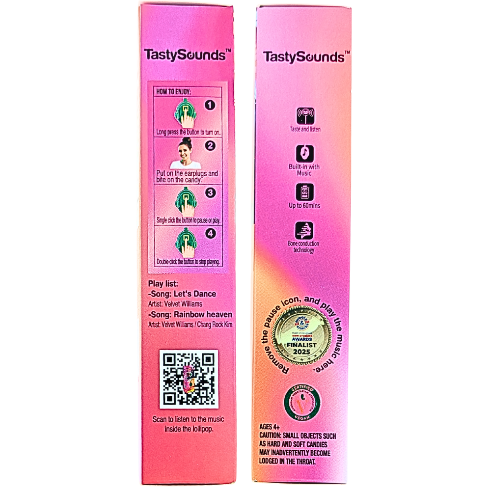 Amos TastySounds Audio Lollipop - Watermelon 0.42oz