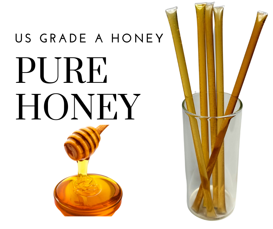 Bee Krazy Honey Sticks - Pure Honey 50 Ct. Refill