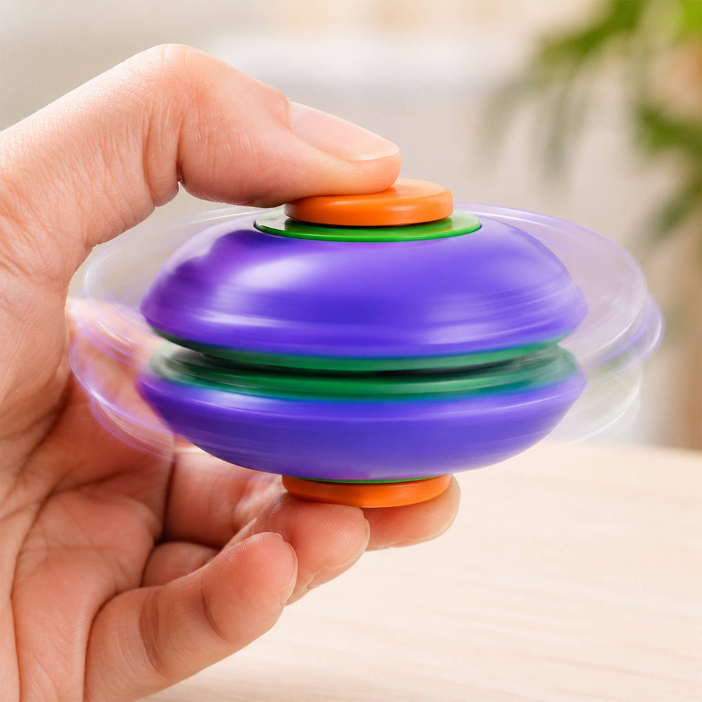 Press-to-Spin Fidget Ball-Rotating Sensory Stress Relief Toy