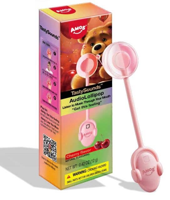 Tasty Sounds - Cherry Lollipop, Pop Music, 12ct