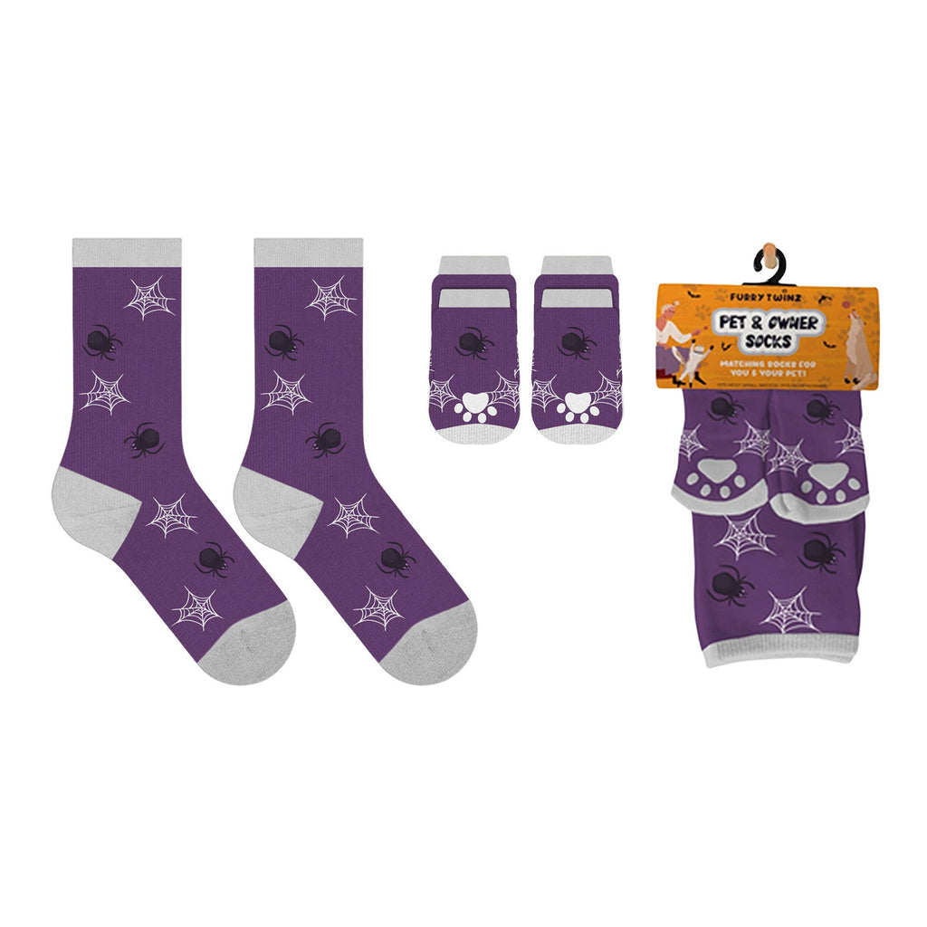 PET & OWNER HALLOWEN SOCKS WITH FREE DISPLAY (24-PAIRS)