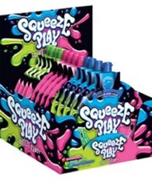 Squeeze Play Squeeze Candy - 3 Flavors - 12 Ct Display