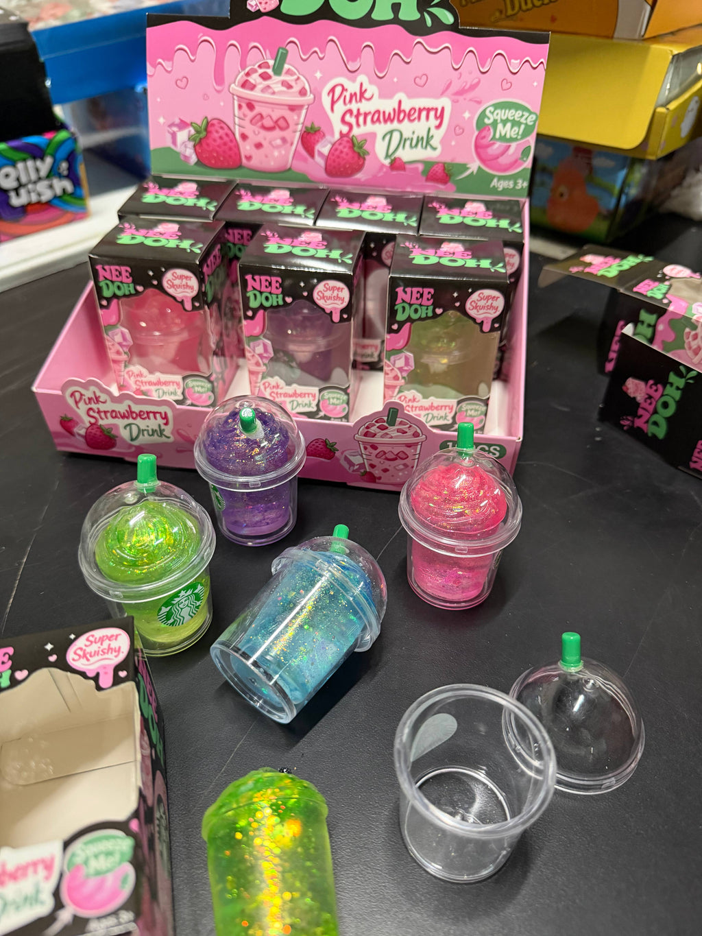 Glitter MINI Drink Starbuck Cup Squishy Toy –  Soft Mini