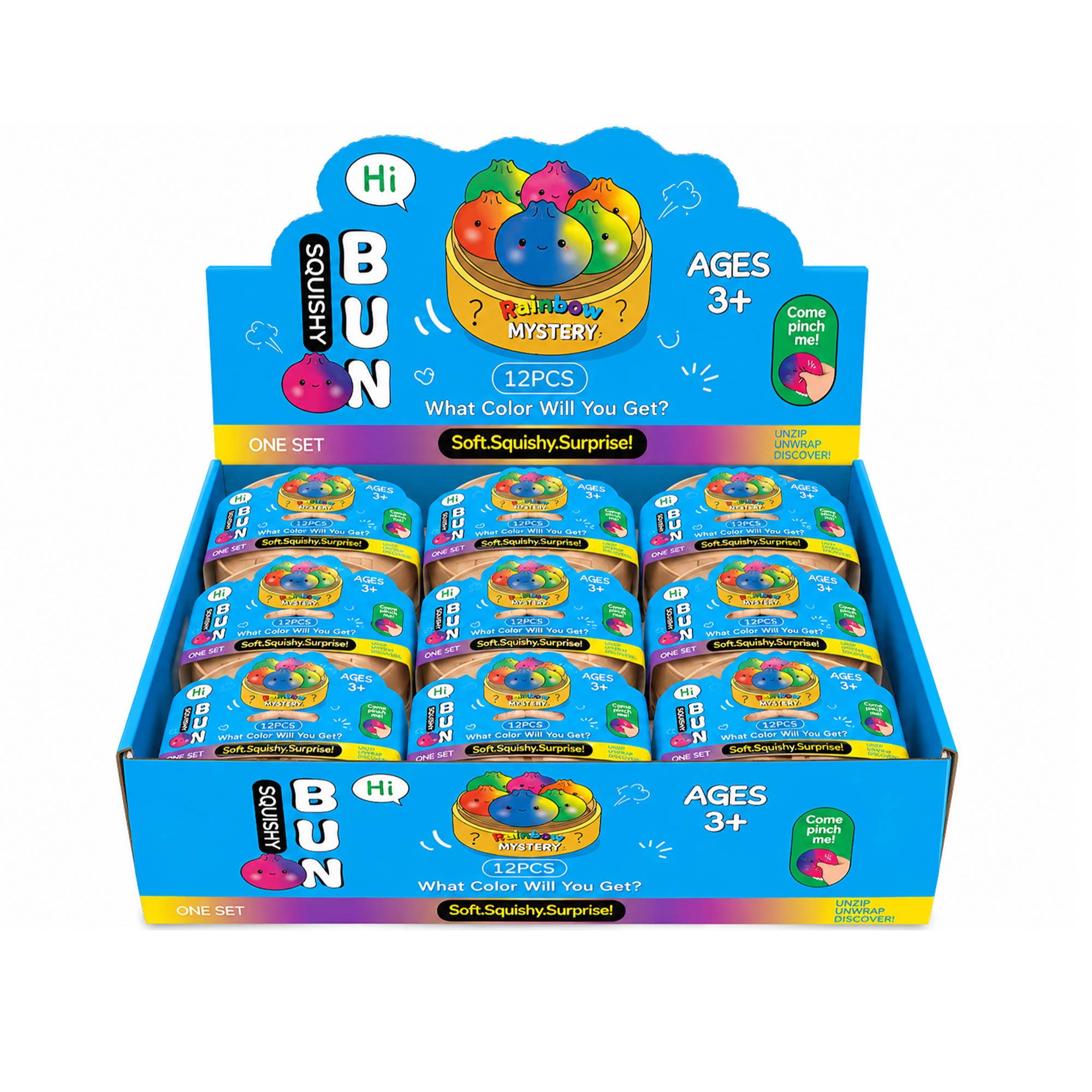 Regular Squishy Mystery Surprise Dumpling Box – Display