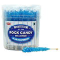Rock Candy On A Stick - Blue Raspberry - 36 Ct. Tub