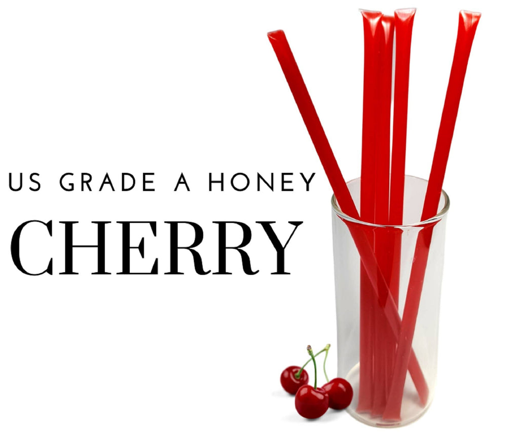 Bee Krazy Honey Sticks - Cherry 50 Ct. Refill