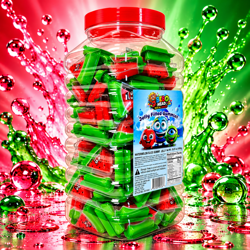Watermelon Jelly Filled Gummies 🍉