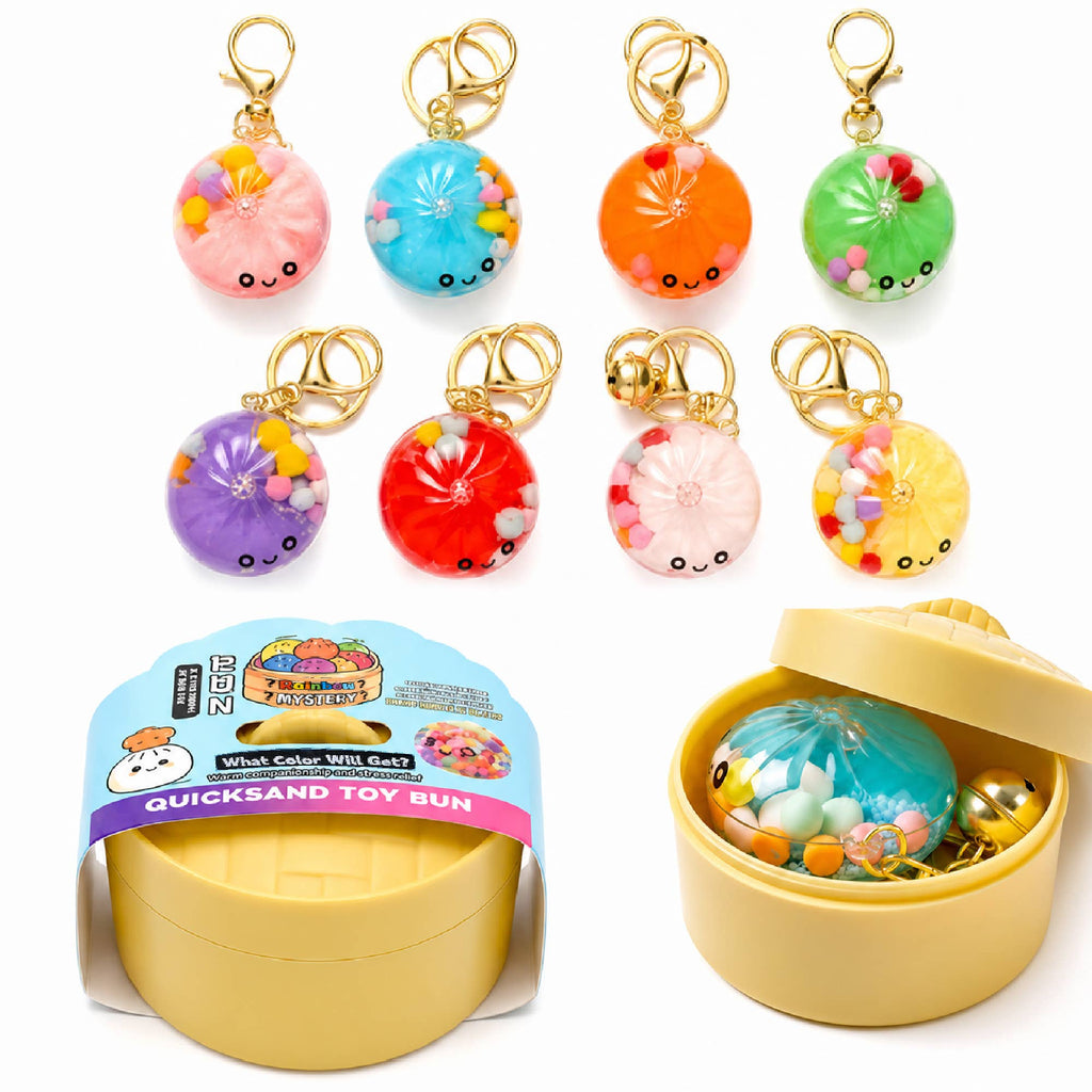 Dumpling Keychains with Steamer – Bag Charms & Key Rings