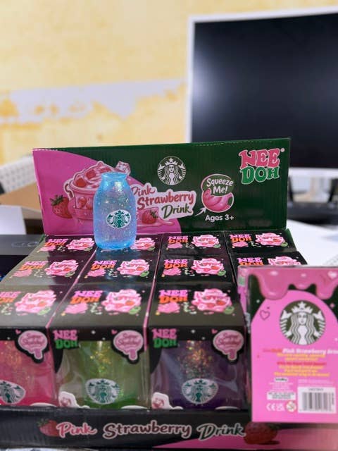 Glitter Drink Starbucks Silicone Cola Bottle Squish