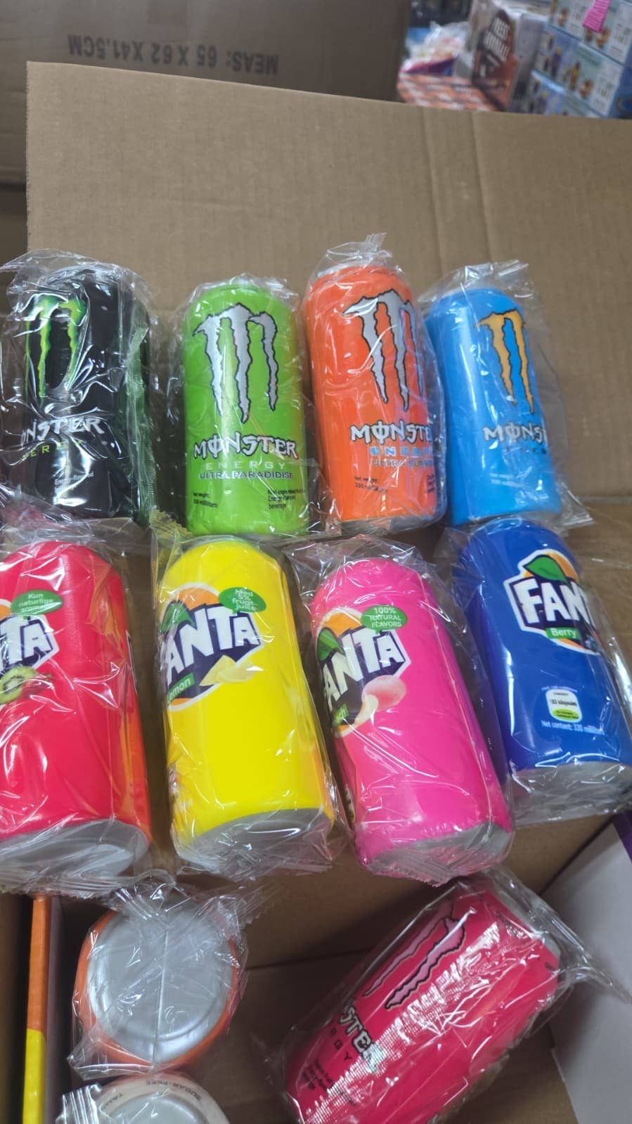 Beverage Can Squishy Toy – Assorted Soda & Energy Drink Styl