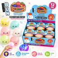 12pk LED Bead Bun Squishy Squeeze Toy Light Up Sensory Dumpling