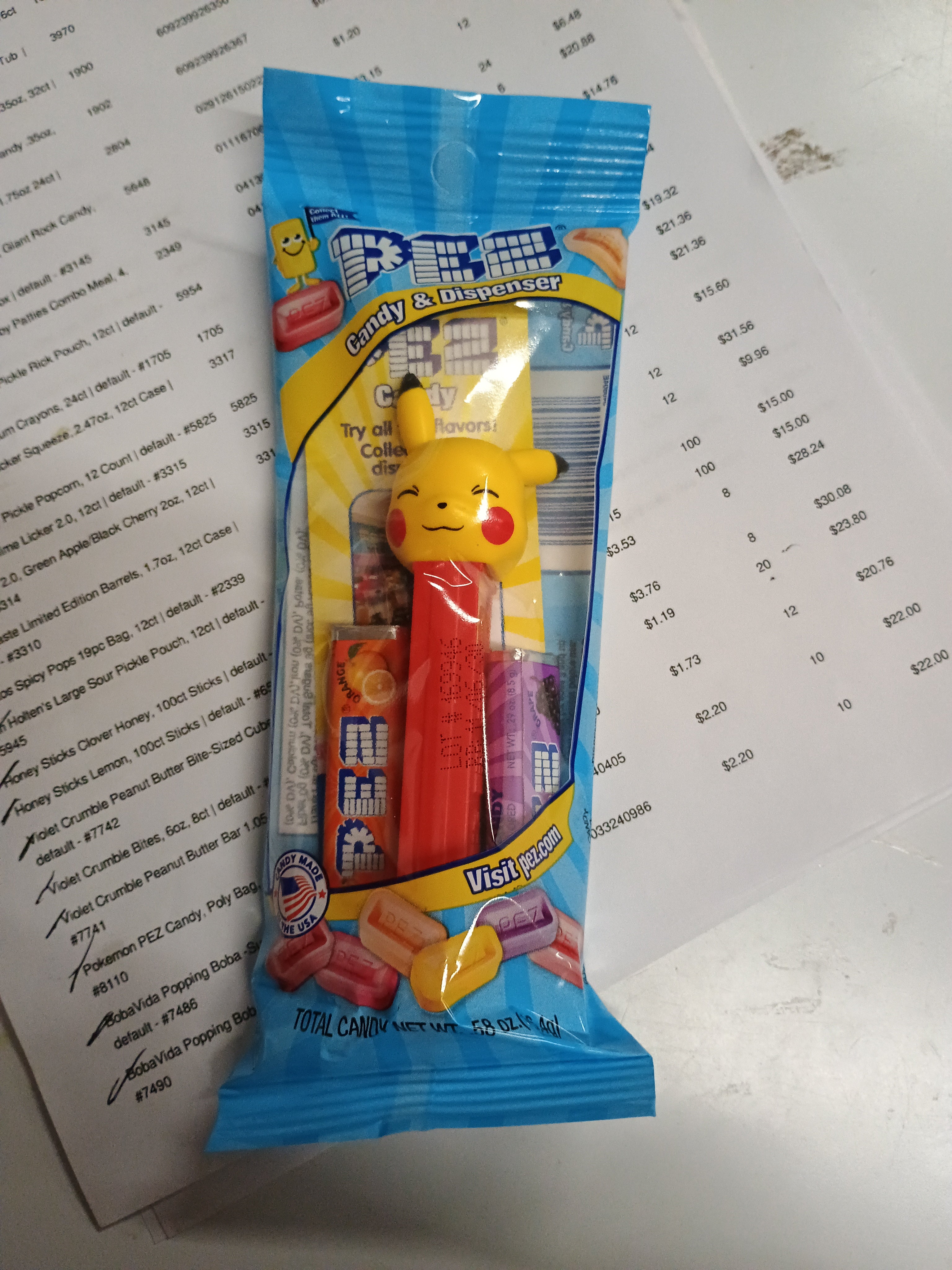 PEZ pokemon candy