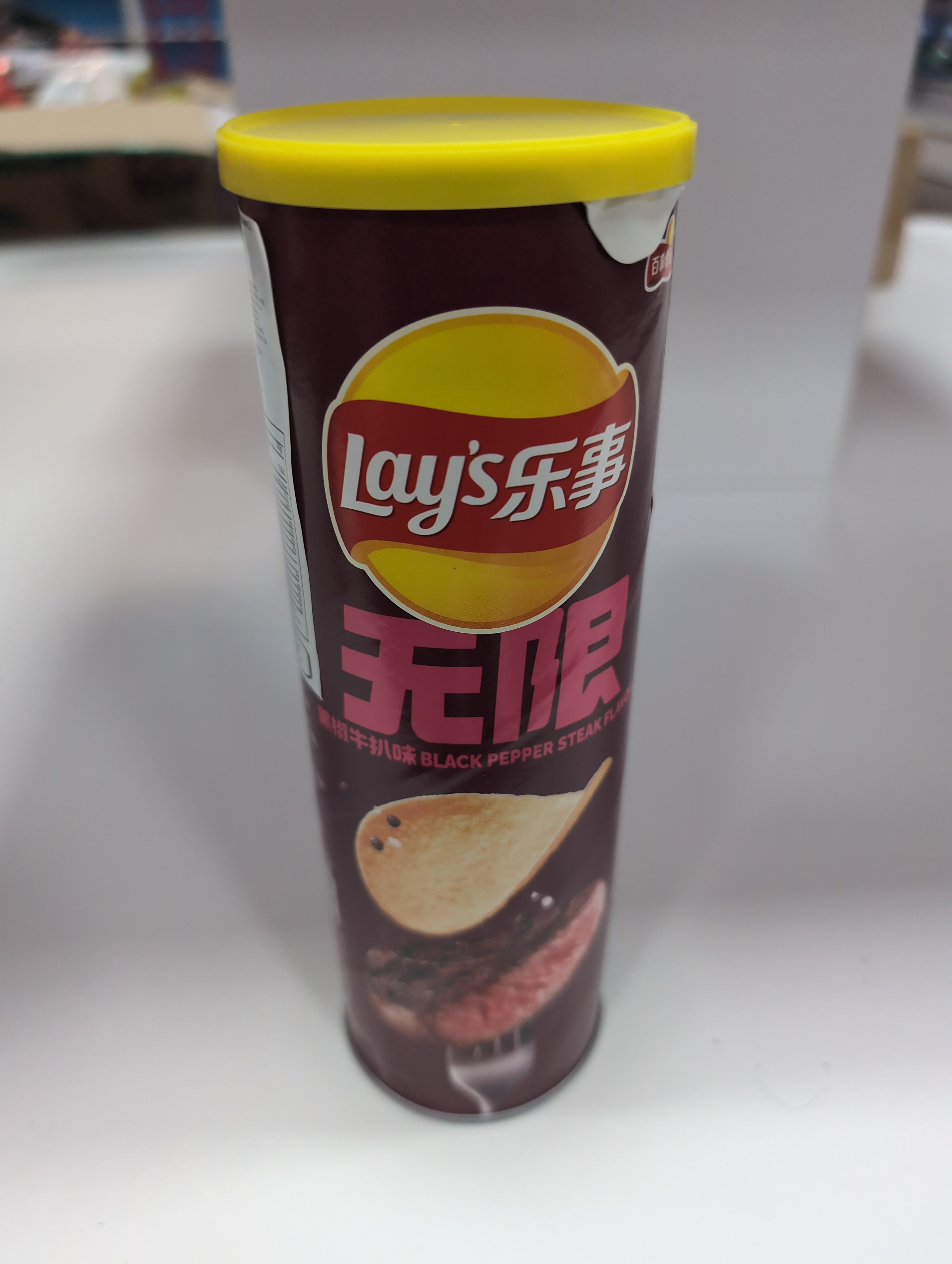 Lays - ribeye steak stax cans