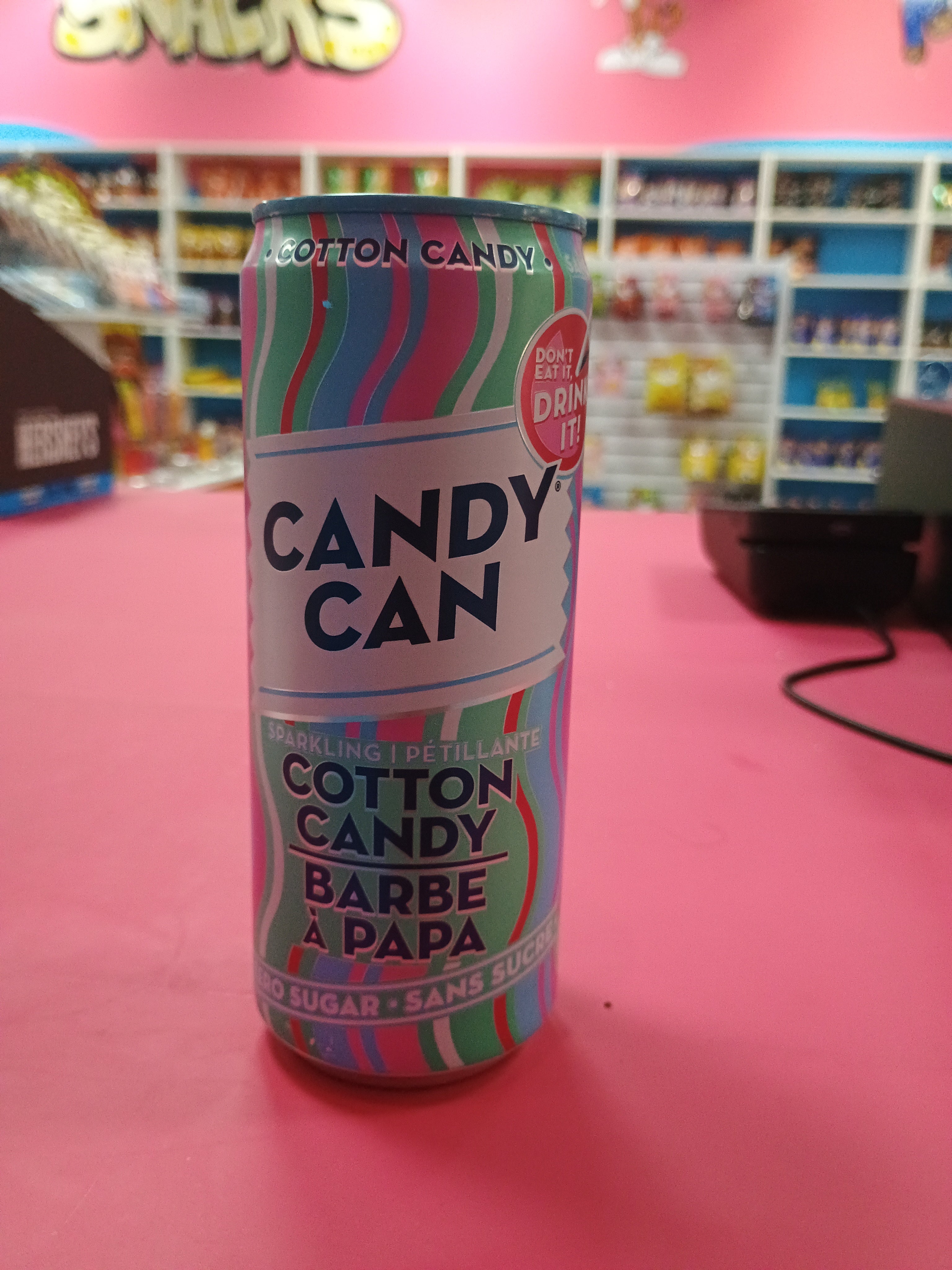 Candy can cotton candy