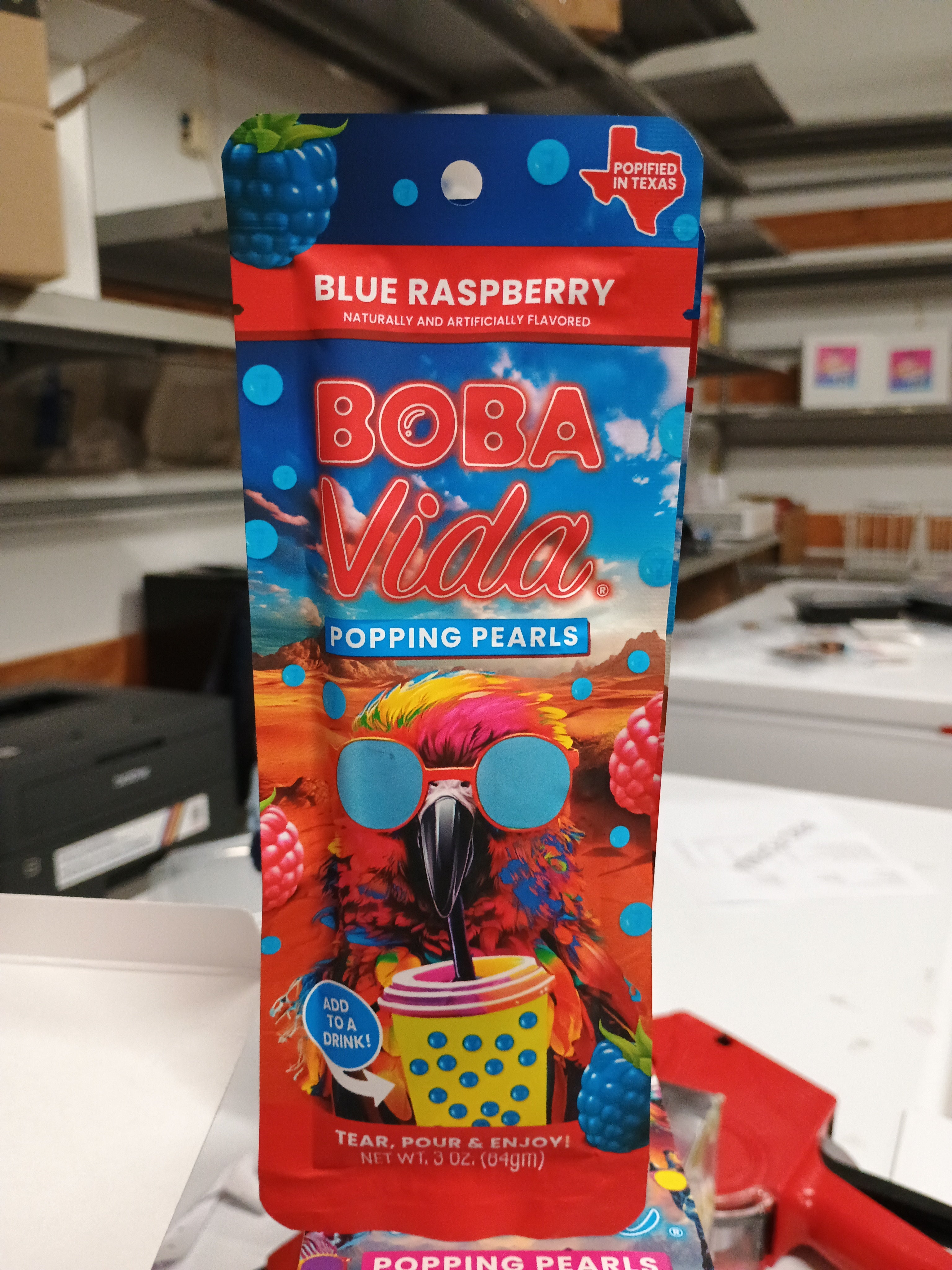 Boba vida blue raspberry