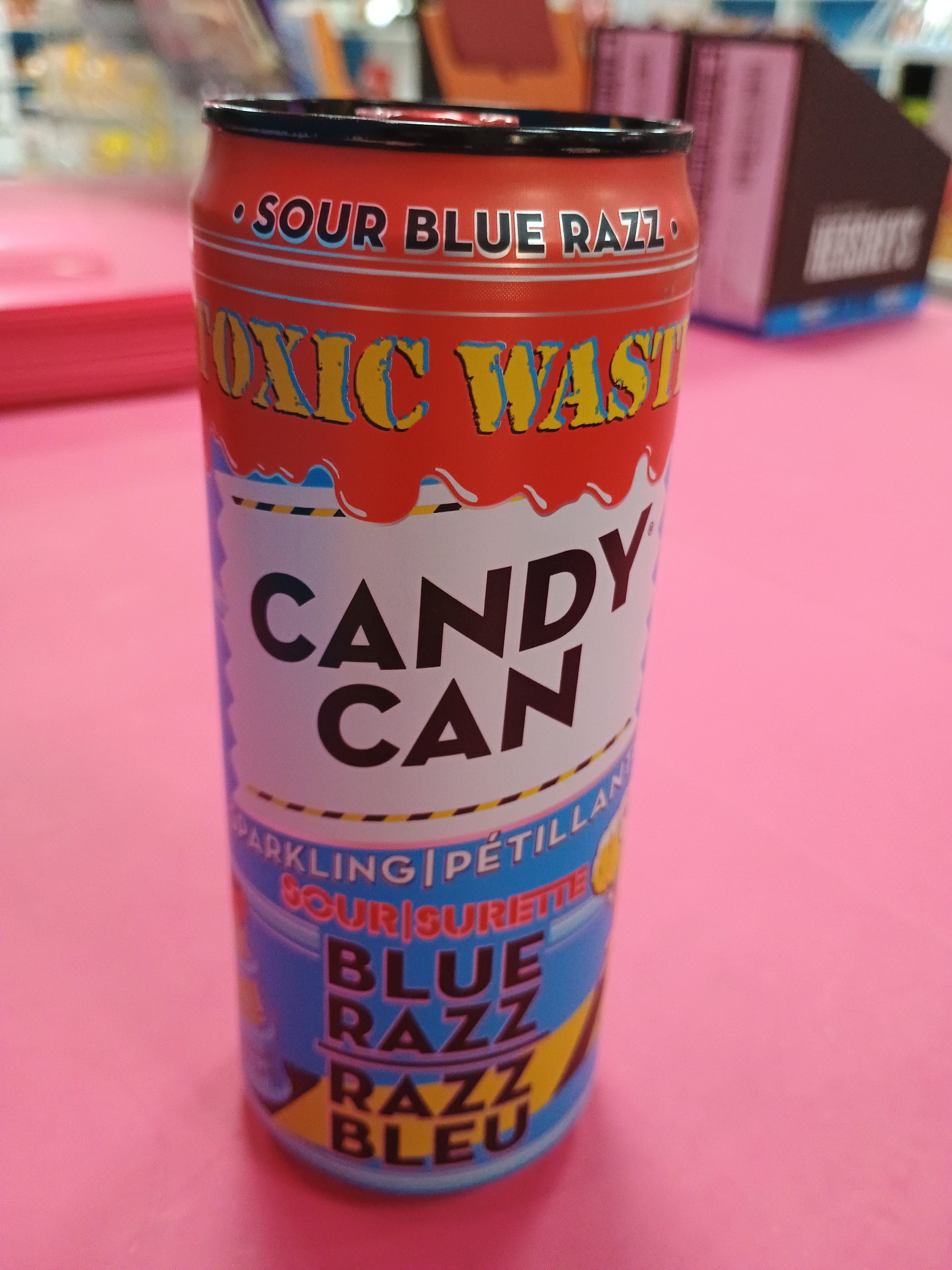 Candy Can Toxic Waste Sour Blue Razz Soft Drink