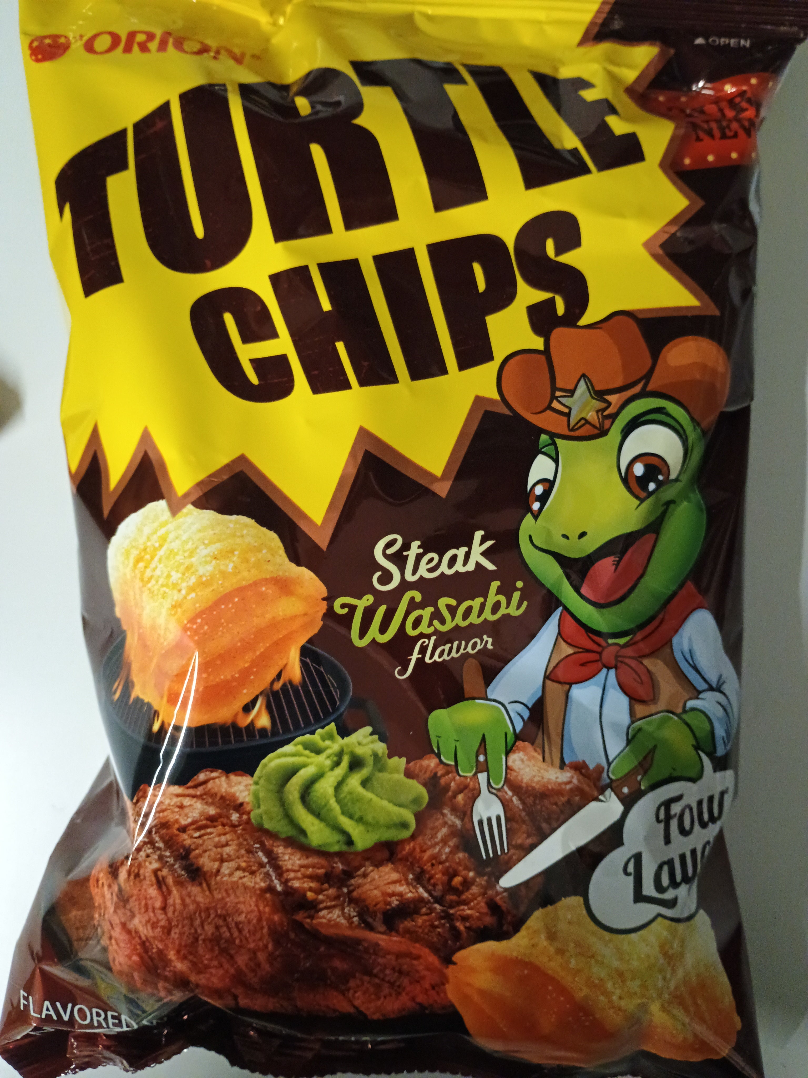 Turtle Chips Steak Wasabi Flavor