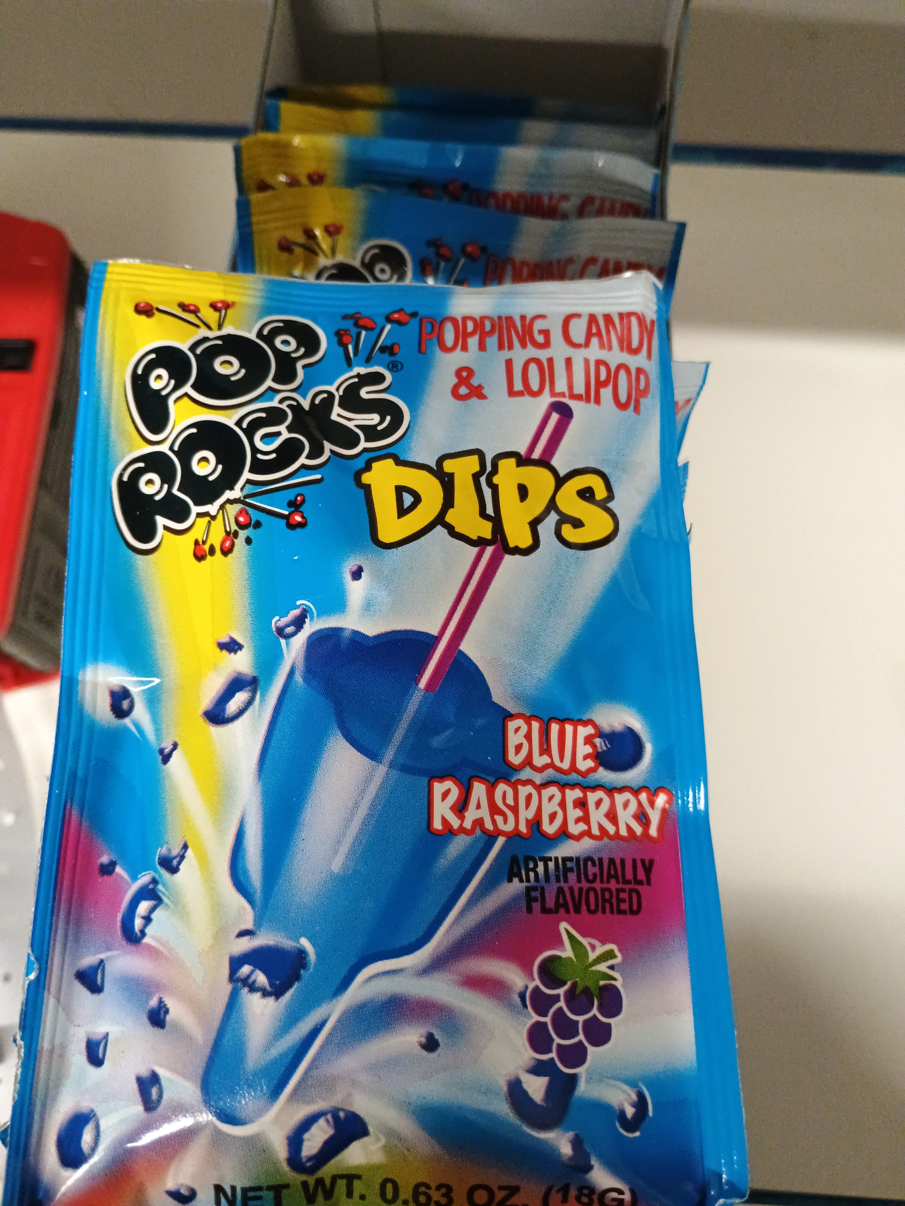 Pop rocks dips blue ruspberry