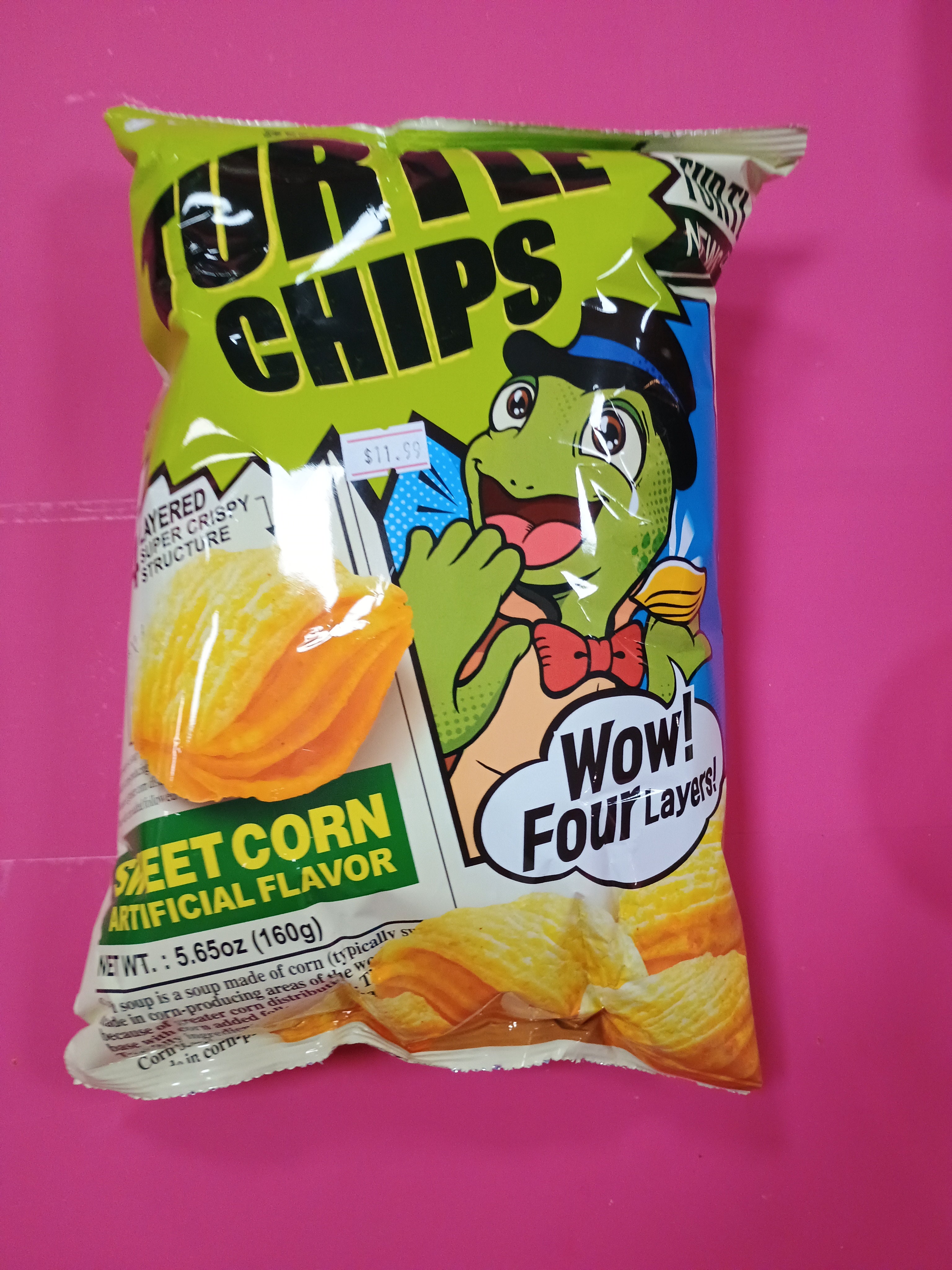 Turtle Chips sweet corn flavor
