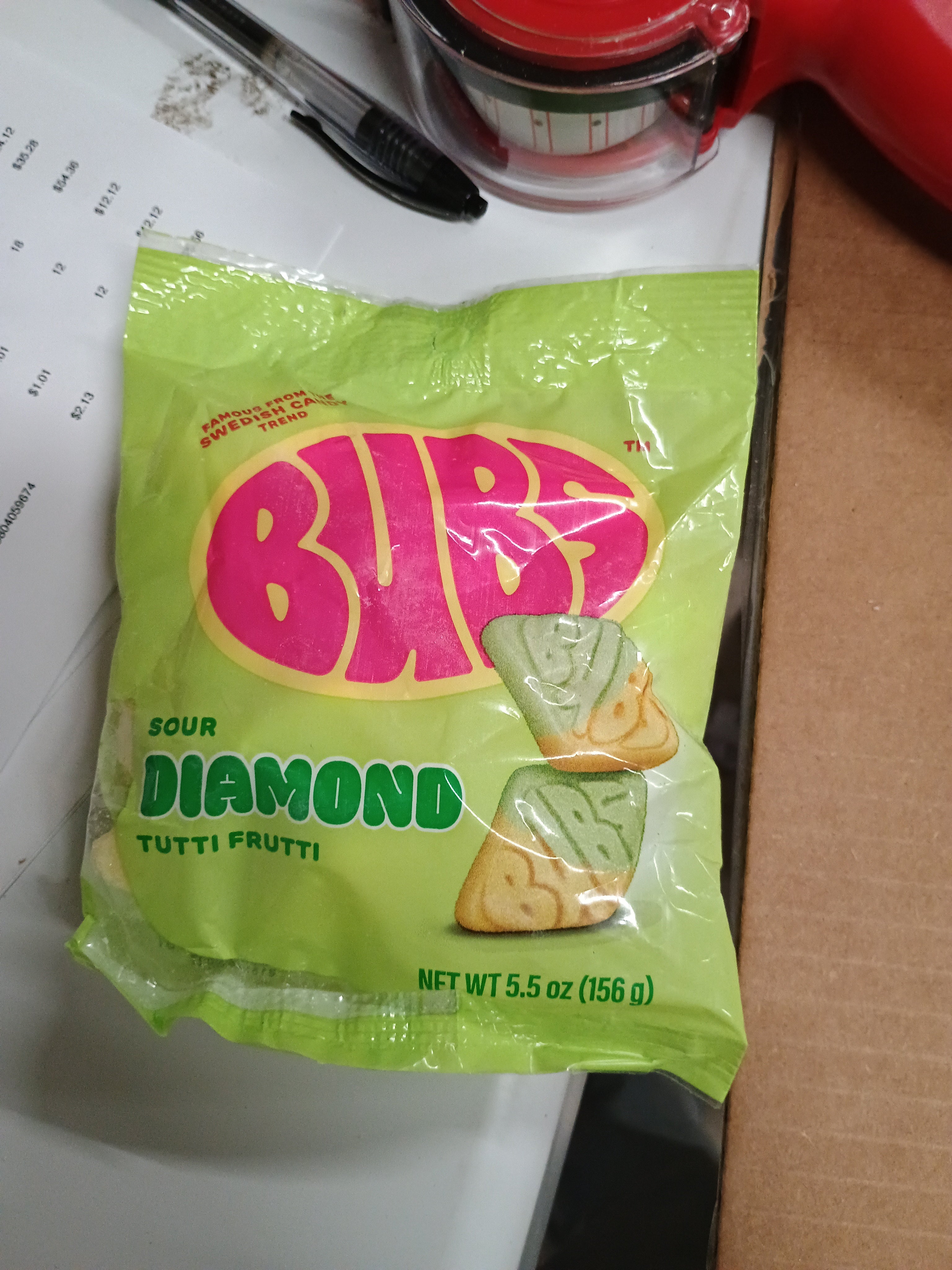 BUBS SOUR DIAMOND TUTTI FRUTTI 5.5OZ 8CT