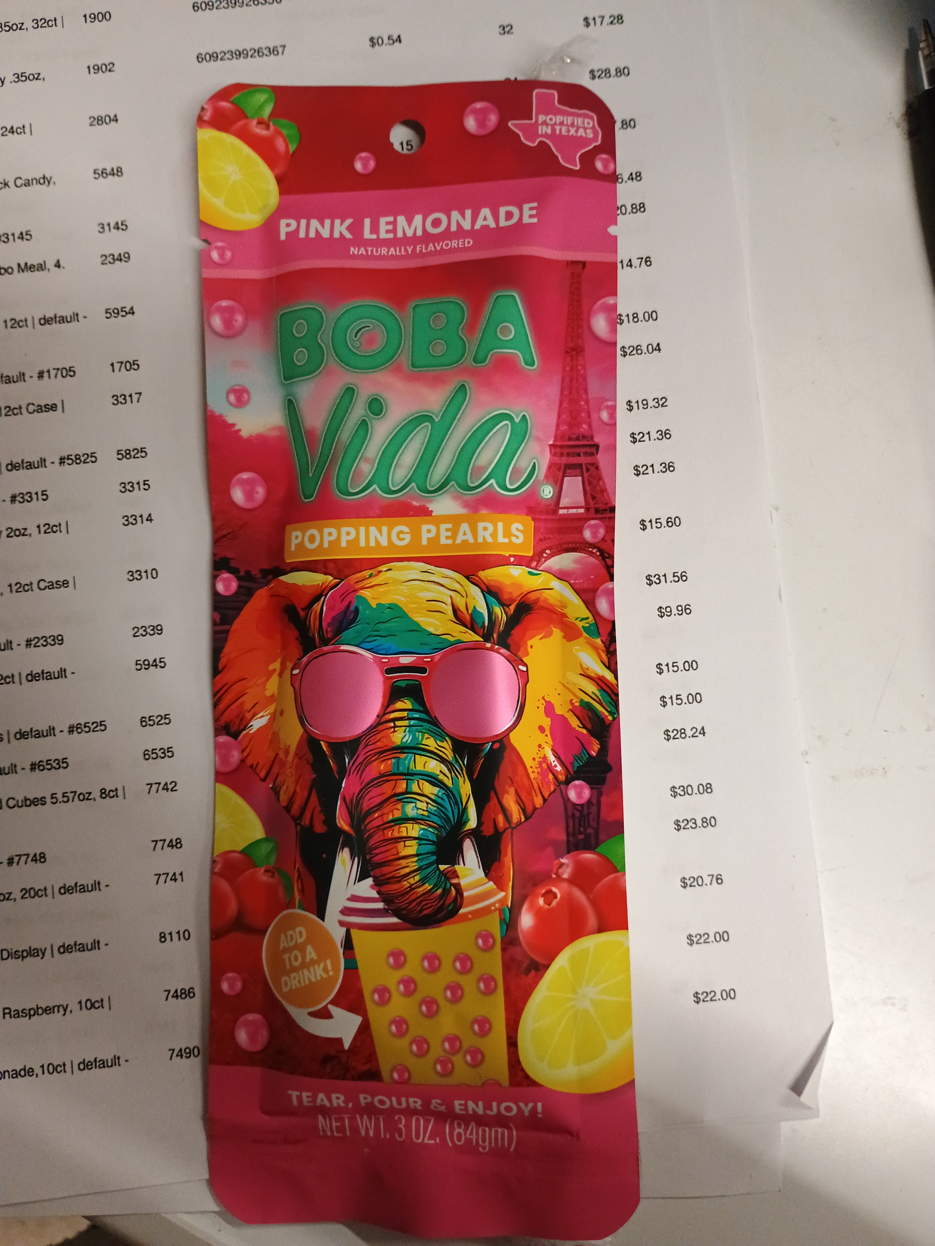 Boba vida pink lemonade